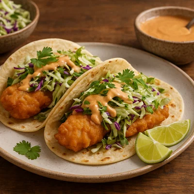 Tacos de Pescado (Baja-Fisch-Tacos mit Krautsalat)