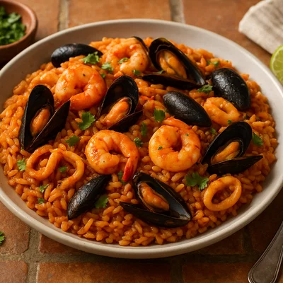 Arroz a la Tumbada – mexikanischer Reis mit Meeresfrüchten