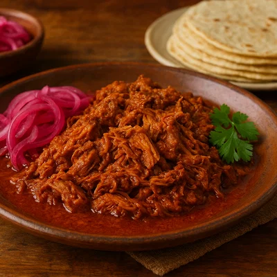 Cochinita Pibil – langsam geschmortes Achiote-Schweinefleisch