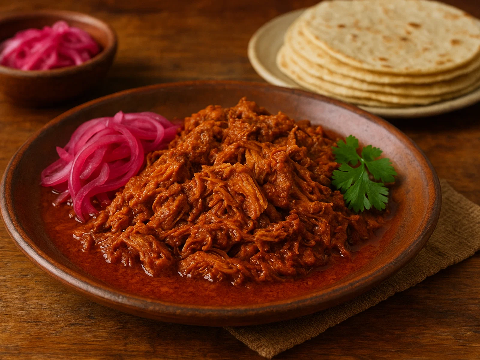 Cochinita Pibil – langsam geschmortes Achiote-Schweinefleisch