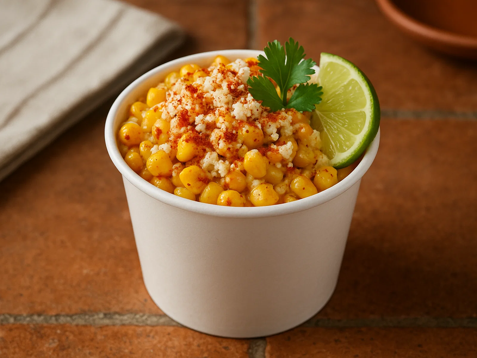 Esquites – Mexikanischer Straßenmais im Becher