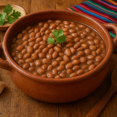 Frijoles de la olla – Ganze Bohnen im Topf