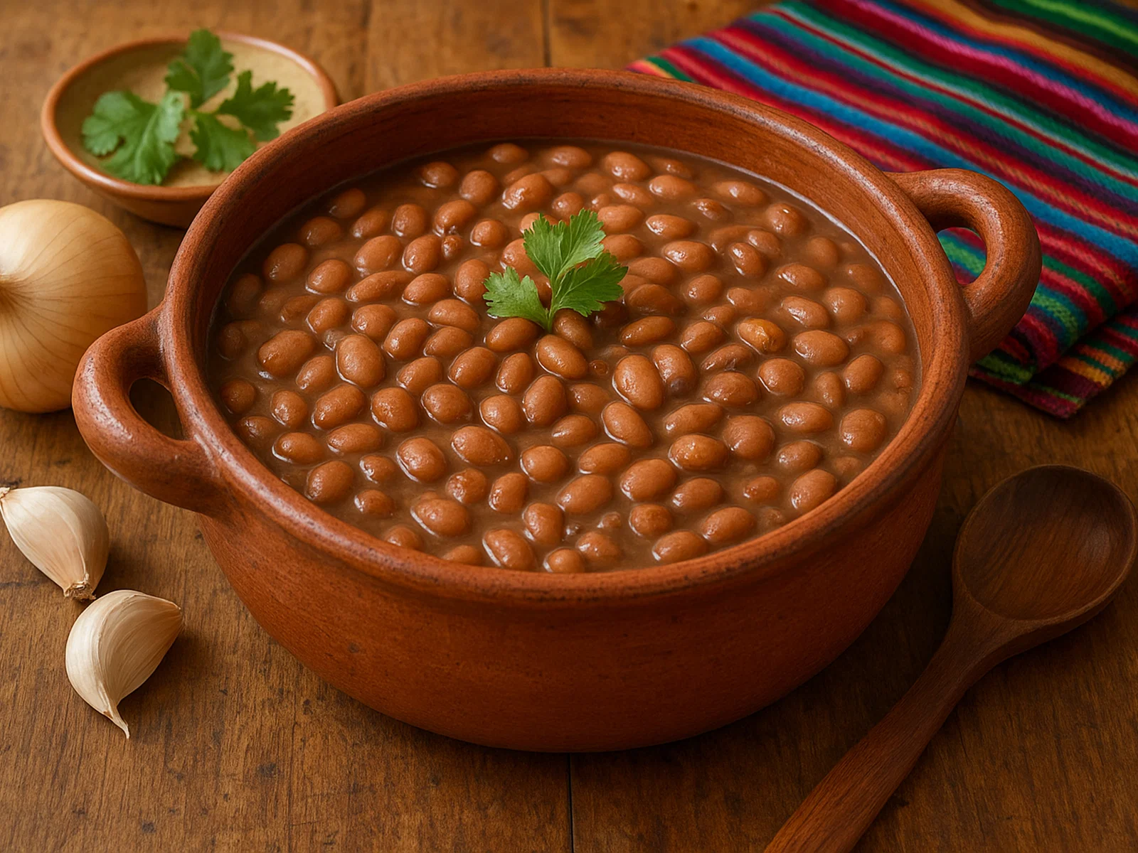 Frijoles de la olla – Ganze Bohnen im Topf