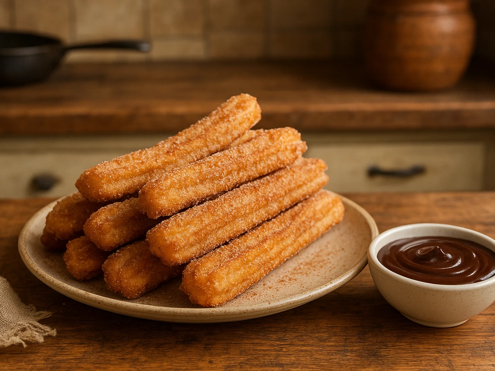 Klassische Churros mit Zimt-Zucker