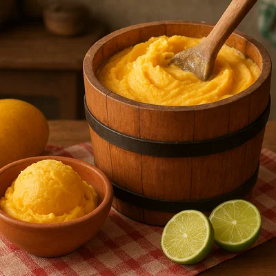 Nieve de Garrafa – Mexikanisches Fruchteis aus der Holztonne