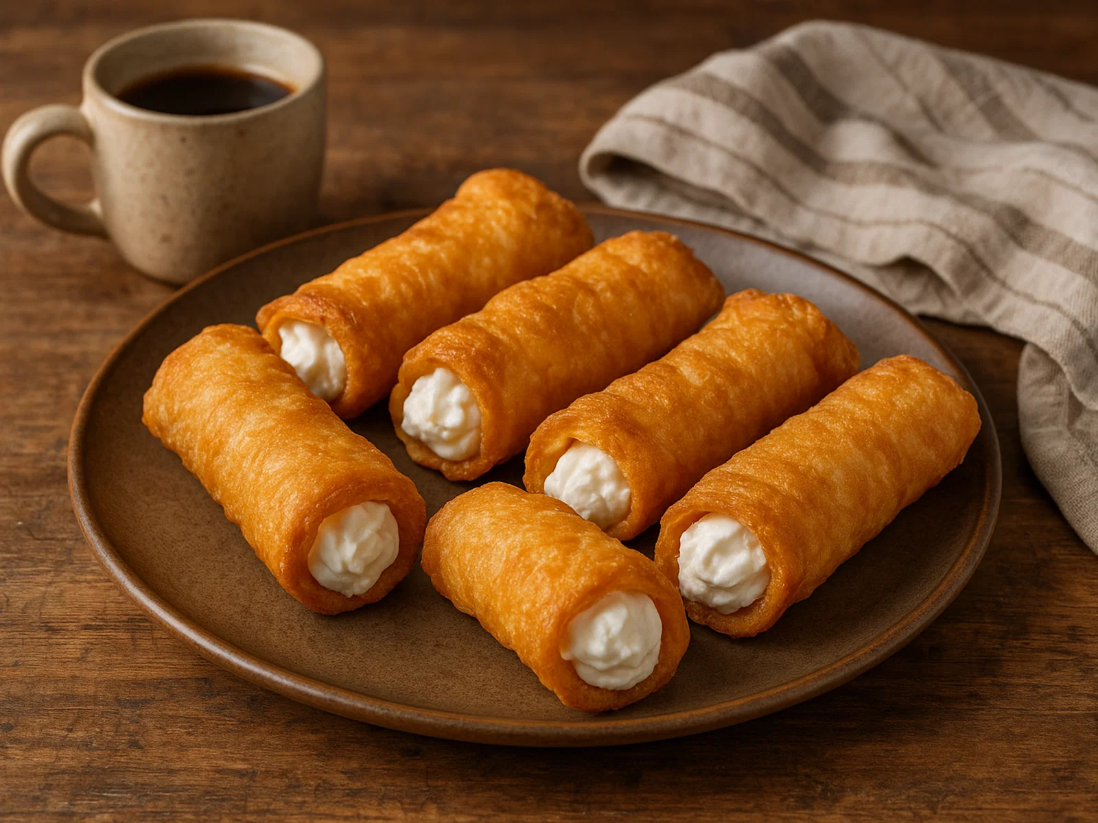 Gaznates – Frittierte Teigröllchen mit Baisercreme