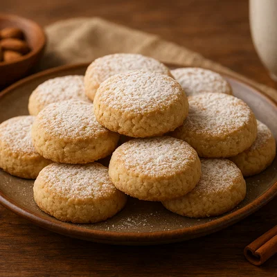 Polvorones – spanische Mürbeteig-Butterkekse
