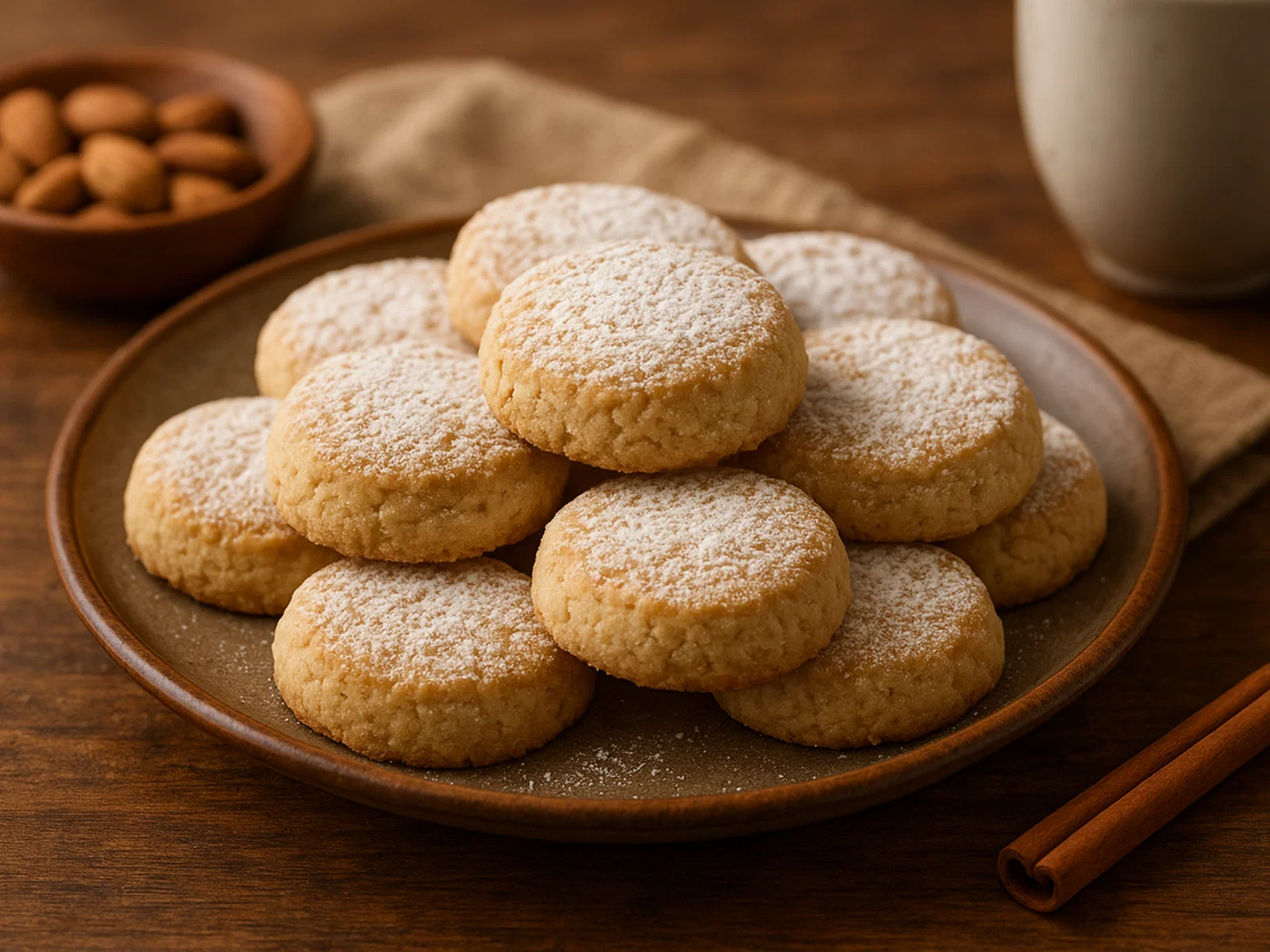 Polvorones – spanische Mürbeteig-Butterkekse