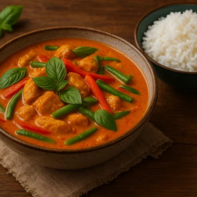 Gaeng Phet – Rotes Thai-Curry mit Kokosmilch