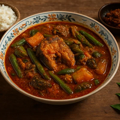 Gaeng Tai Pla – Südthailändisches Fischcurry mit fermentierten Innereien