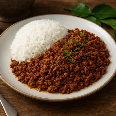 Khua Kling – Trockenes, sehr scharfes südthailändisches Fleischcurry