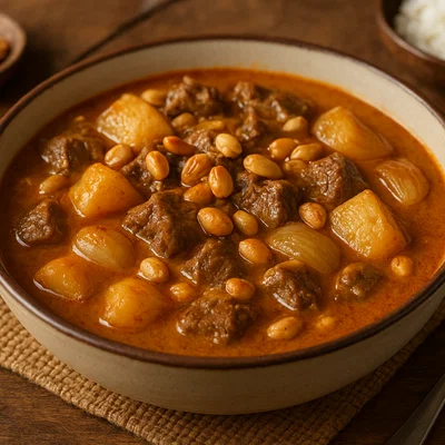Massaman Nua – Thailändisches Massaman-Curry mit Rindfleisch