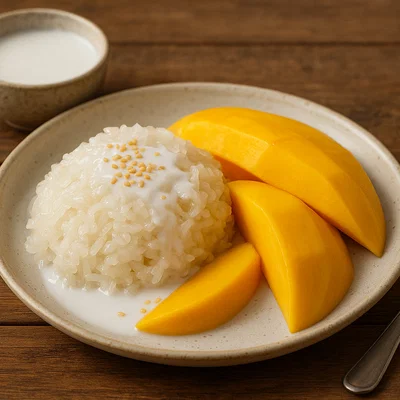 Khao Niao Mamuang – Thailändischer Klebreis mit Mango und Kokosmilch