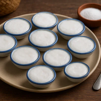 Khanom Tuay – Thailändische Kokos-Pudding-Küchlein