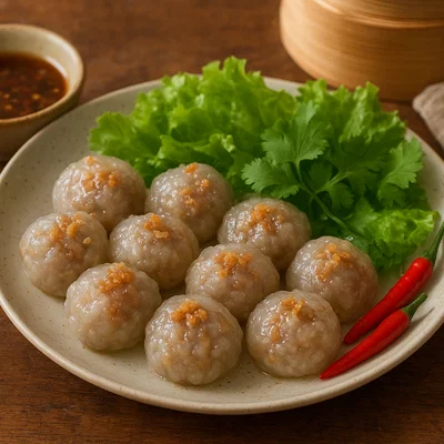 Sakoo Sai Moo – Thailändische Tapiokabällchen mit Schweinefüllung