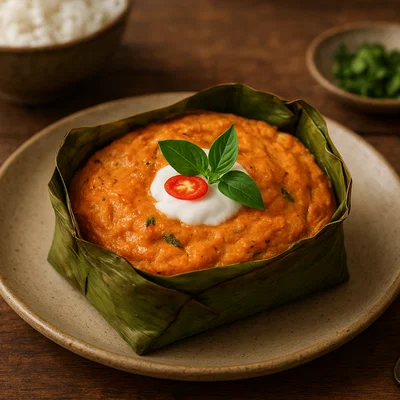 Hor Mok – Gedämpftes Fisch-Curry-Soufflé im Bananenblatt