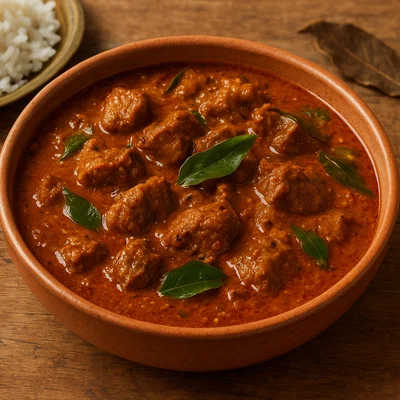 Elu Mas Curry (würziges Ziegen- oder Lammcurry)