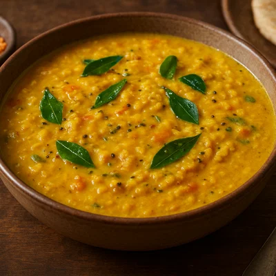 Parippu – Rote Linsen in Kokos-Currysoße