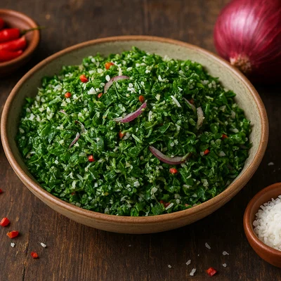 Gotu Kola Sambol – Sri-lankischer Wassernabelkraut-Salat