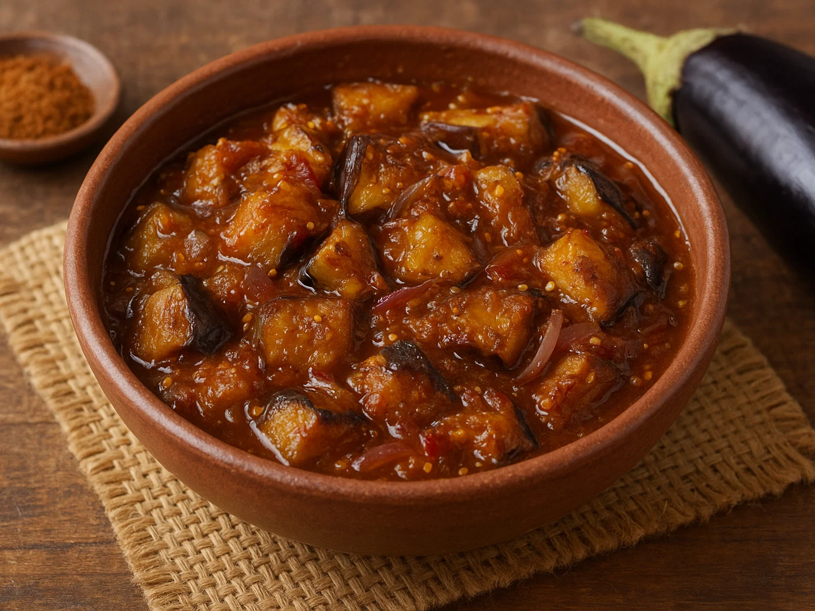 Wambatu Moju – Süß-saures Auberginen-Relish