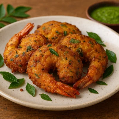 Isso Vadai – Frittierte Linsenpuffer mit ganzer Garnele