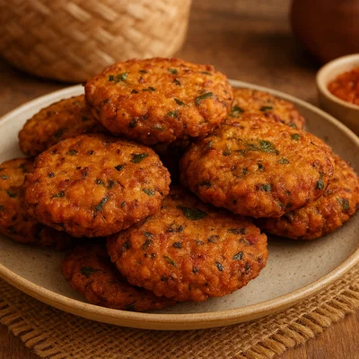 Parippu Vadai (Sri Lankische Linsen-Fritter)
