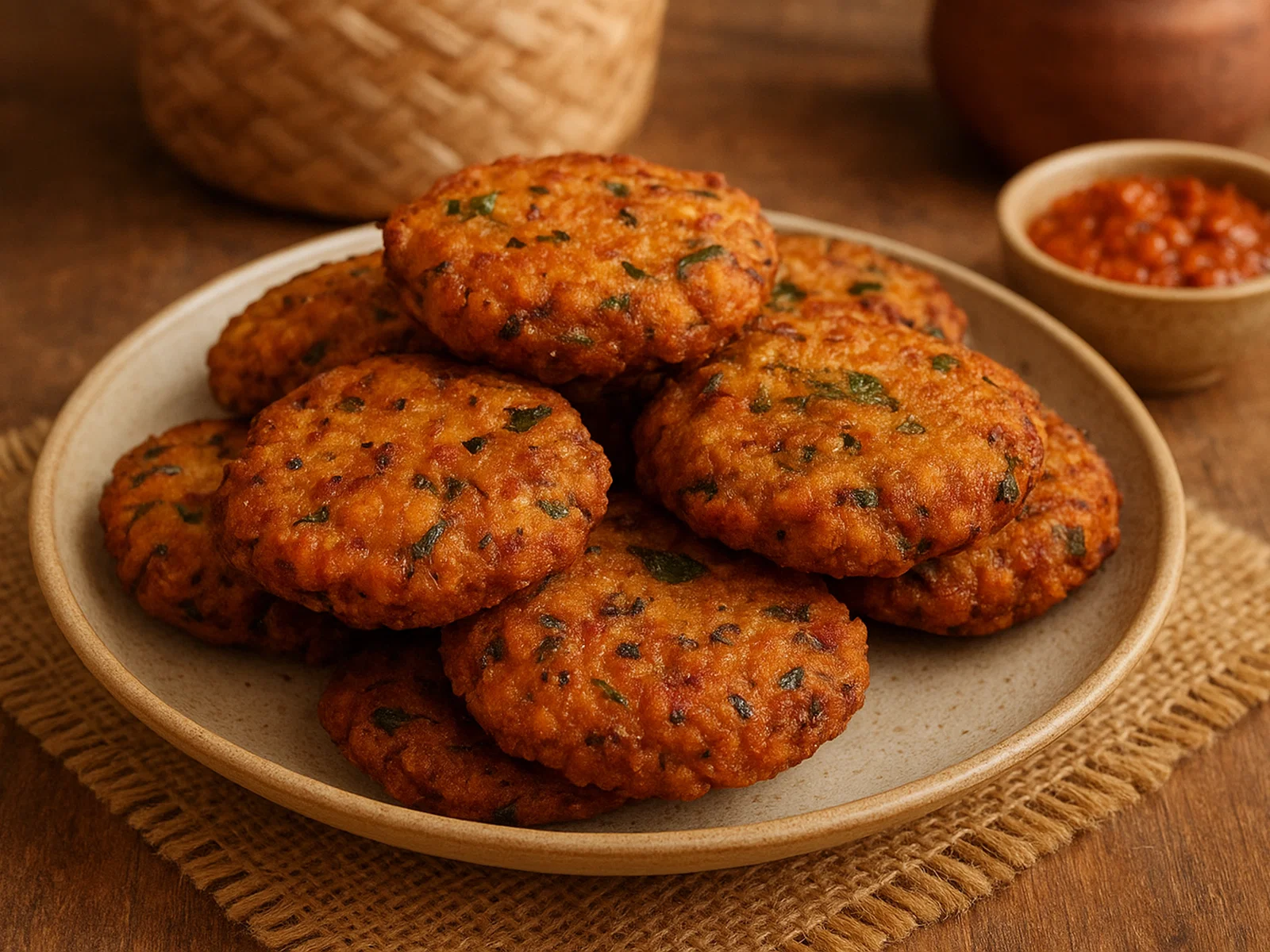 Parippu Vadai (Sri Lankische Linsen-Fritter)
