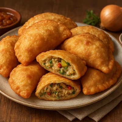 Frittierte Fisch-Teigtaschen (Fish Patties)