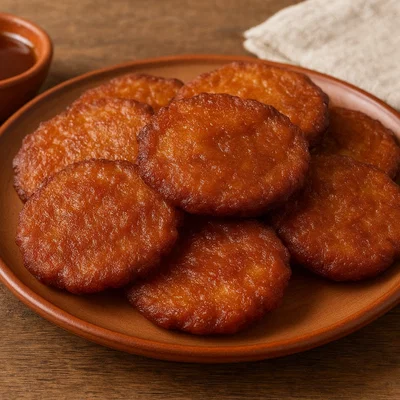 Athirasa – frittierte Reismehlküchlein mit Palmzucker