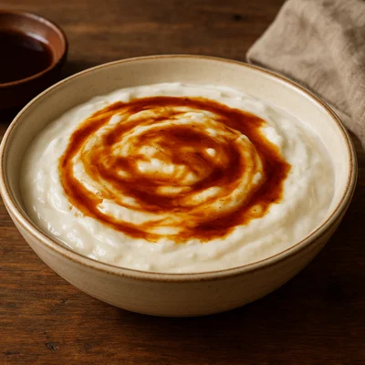 Büffeljoghurt mit Palmensirup (Curd and Treacle)