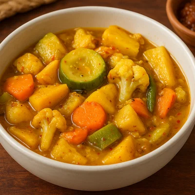 Achcharu – süß-saures eingelegtes Obst und Gemüse (Sri Lanka)
