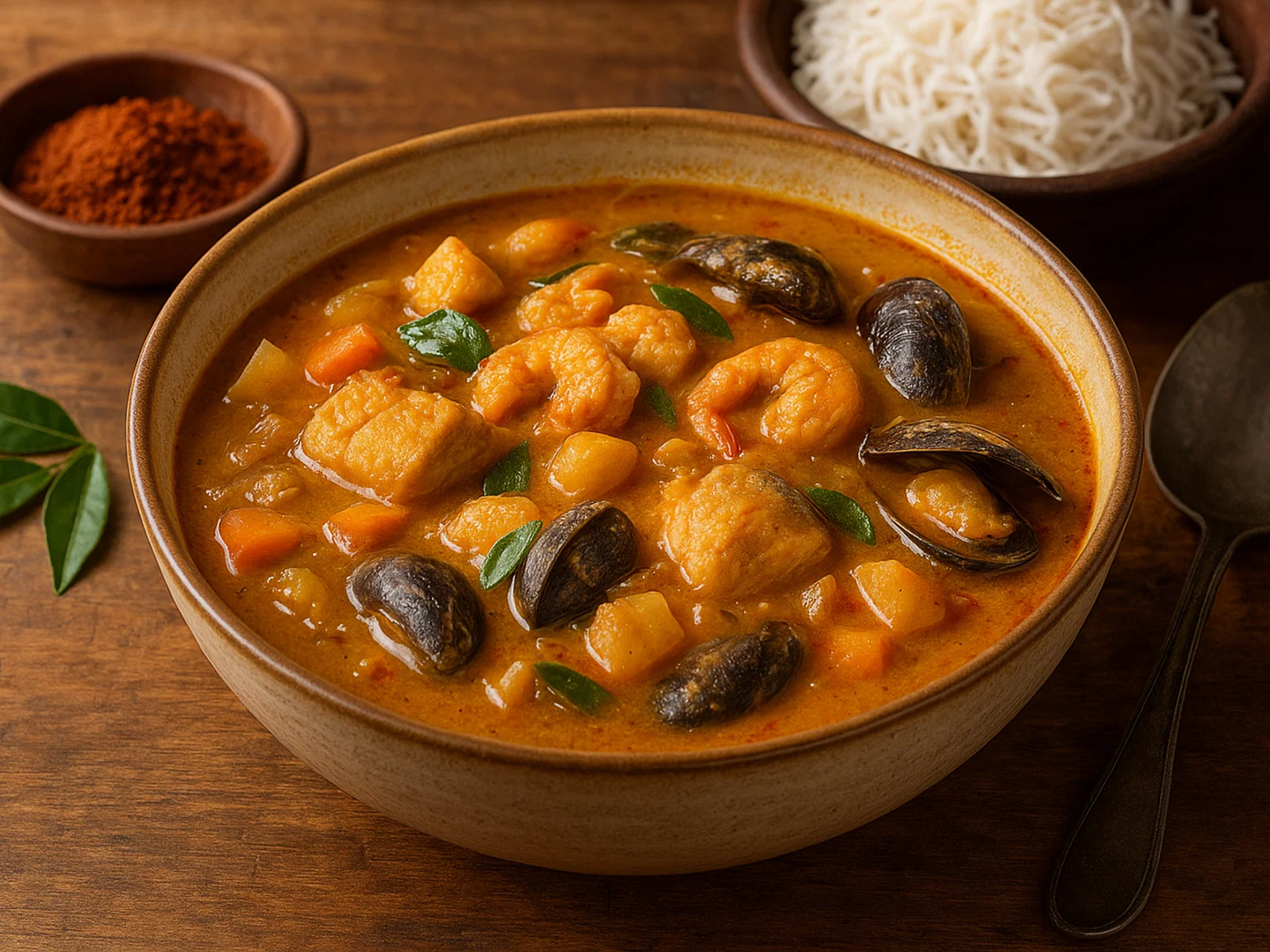 Odiyal Kool – Sri-lankische Meeresfrüchtesuppe mit Palmyrah-Mehl