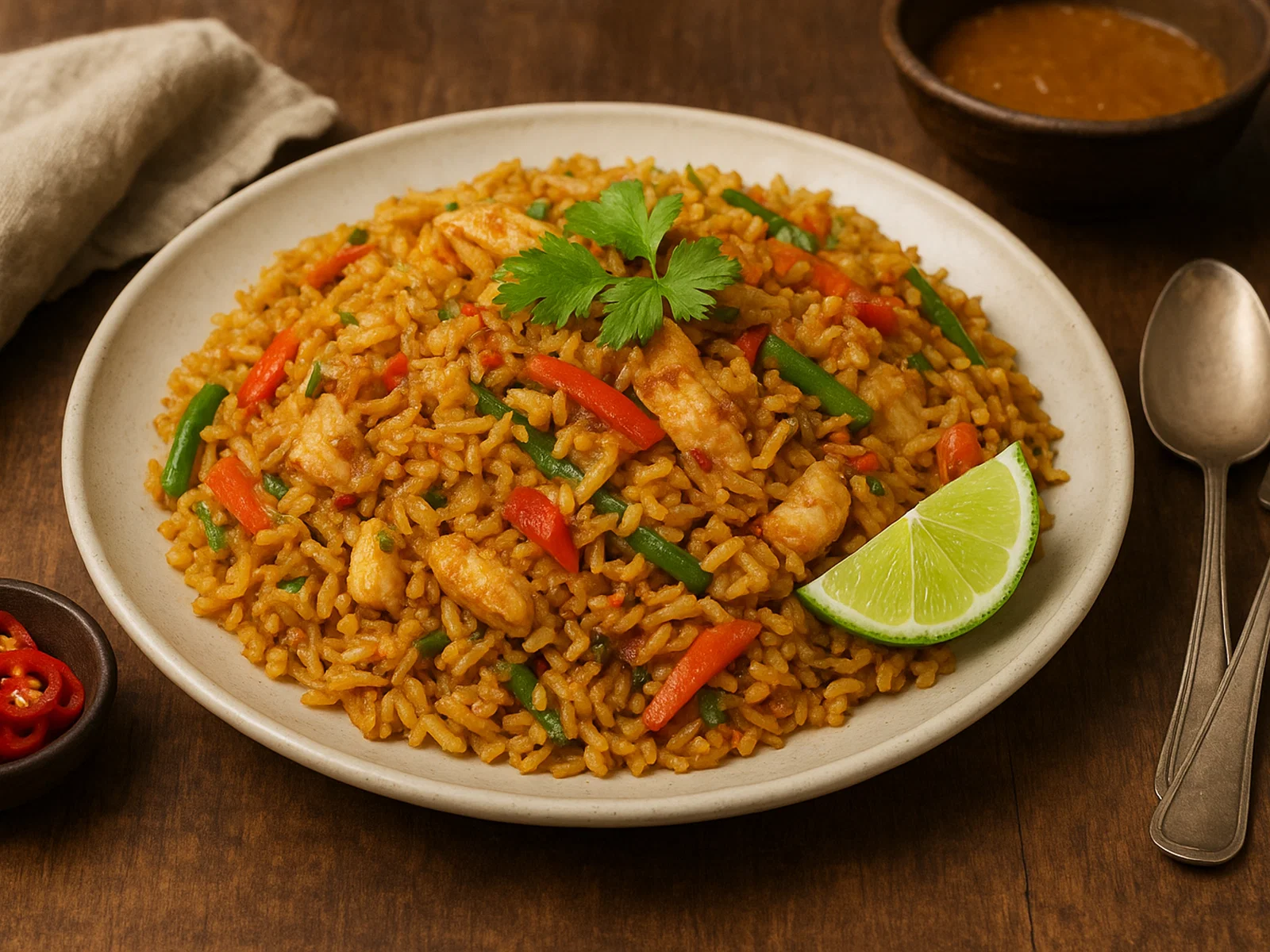 Nasi Goreng Lankais – Ceylonesischer gebratener Reis