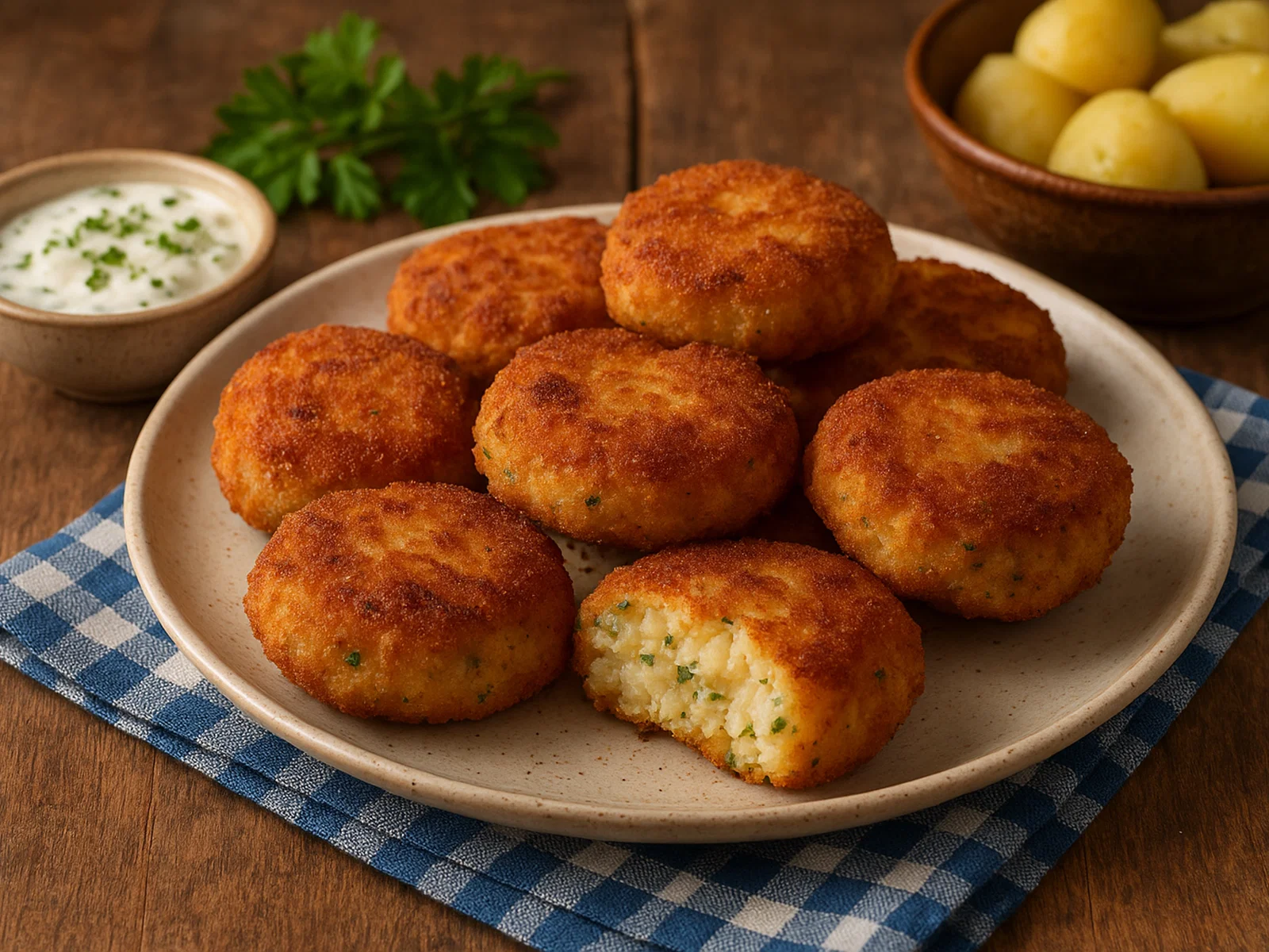Frittierte Fischküchlein (Fish Cutlets)