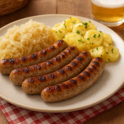 Nürnberger Rostbratwürste klassisch vom Grill