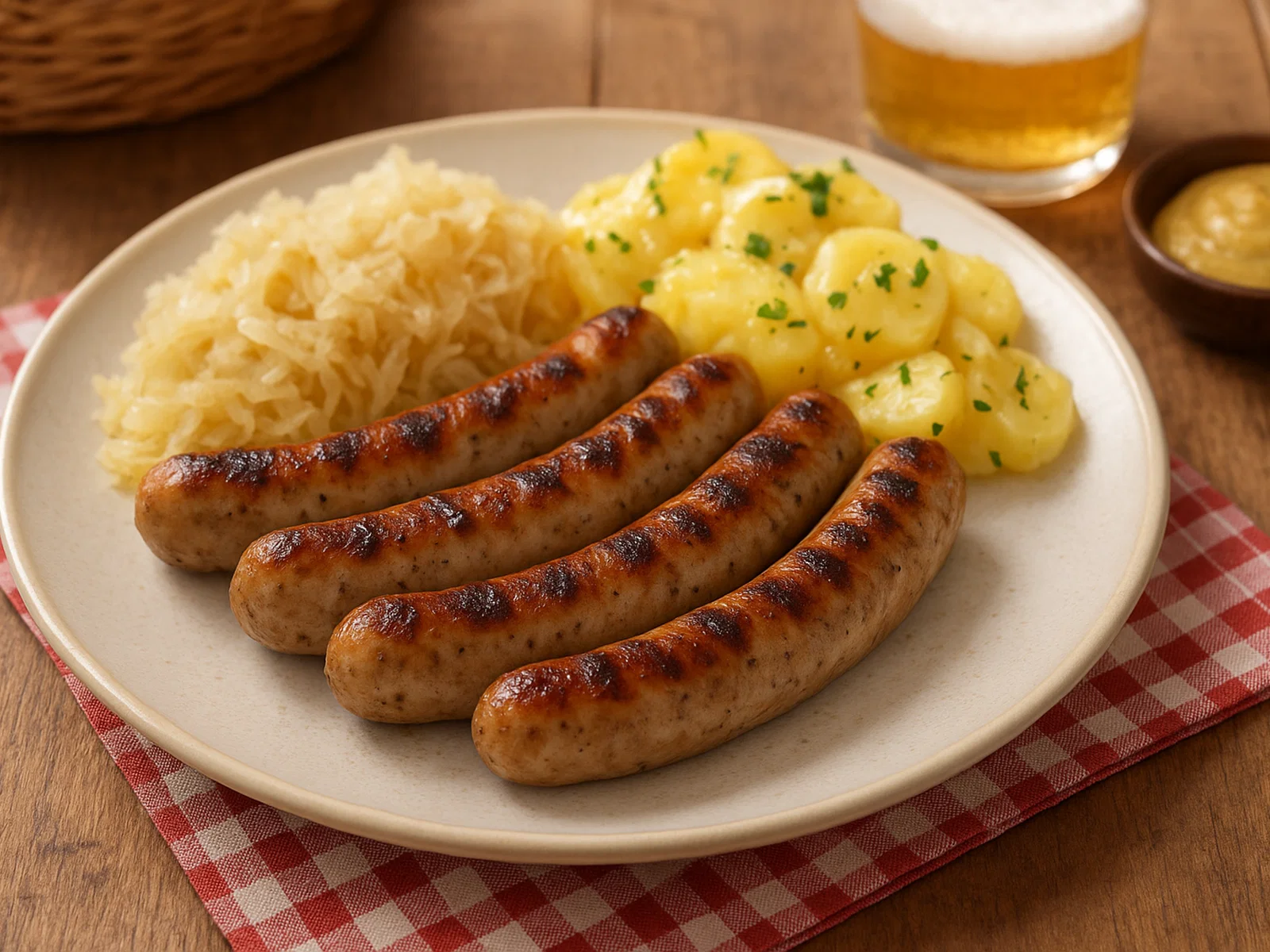Nürnberger Rostbratwürste klassisch vom Grill