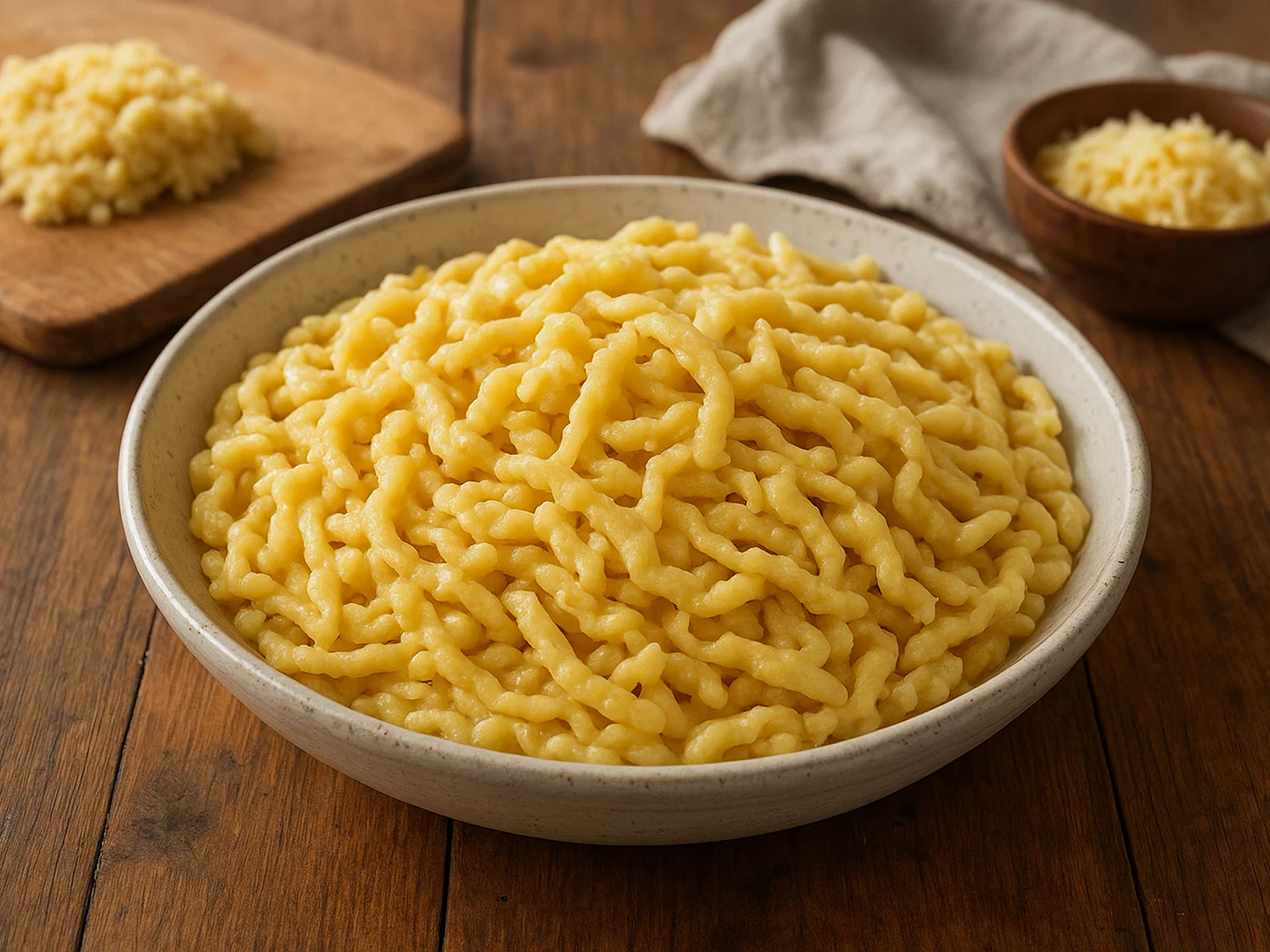 Handgeschabte Spätzle (Hausgemachte Eiernudeln)
