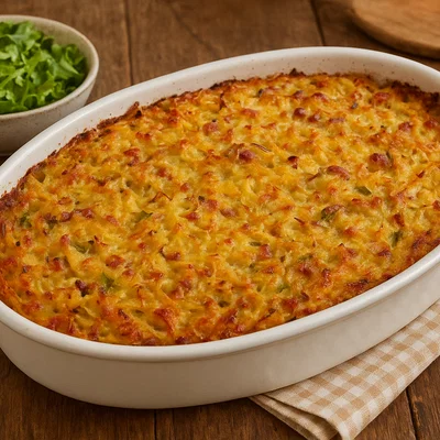 Dibbelabbes – Saarländischer Kartoffelauflauf mit Speck