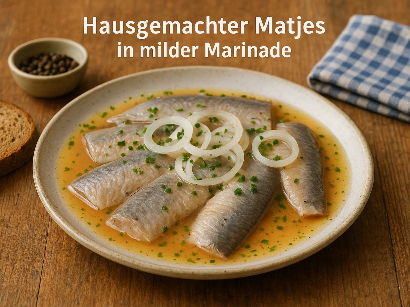Hausgemachter Matjes in milder Marinade
