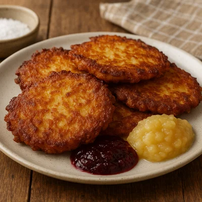 Rheinische Reibekuchen (Kartoffelpuffer)