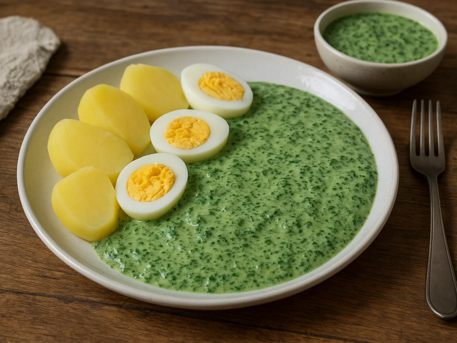 Frankfurter Grüne Soße mit Kartoffeln und Ei