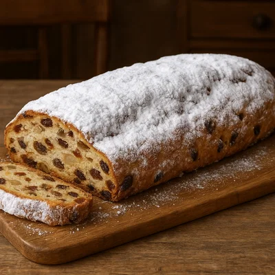 Klassischer Dresdner Christstollen