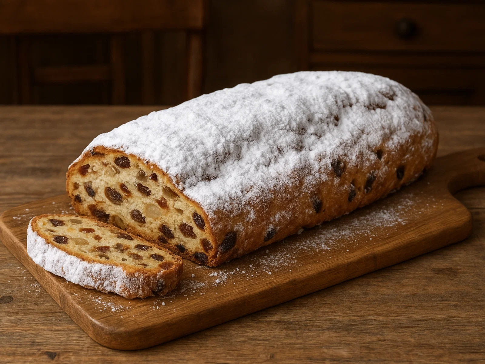 Klassischer Dresdner Christstollen