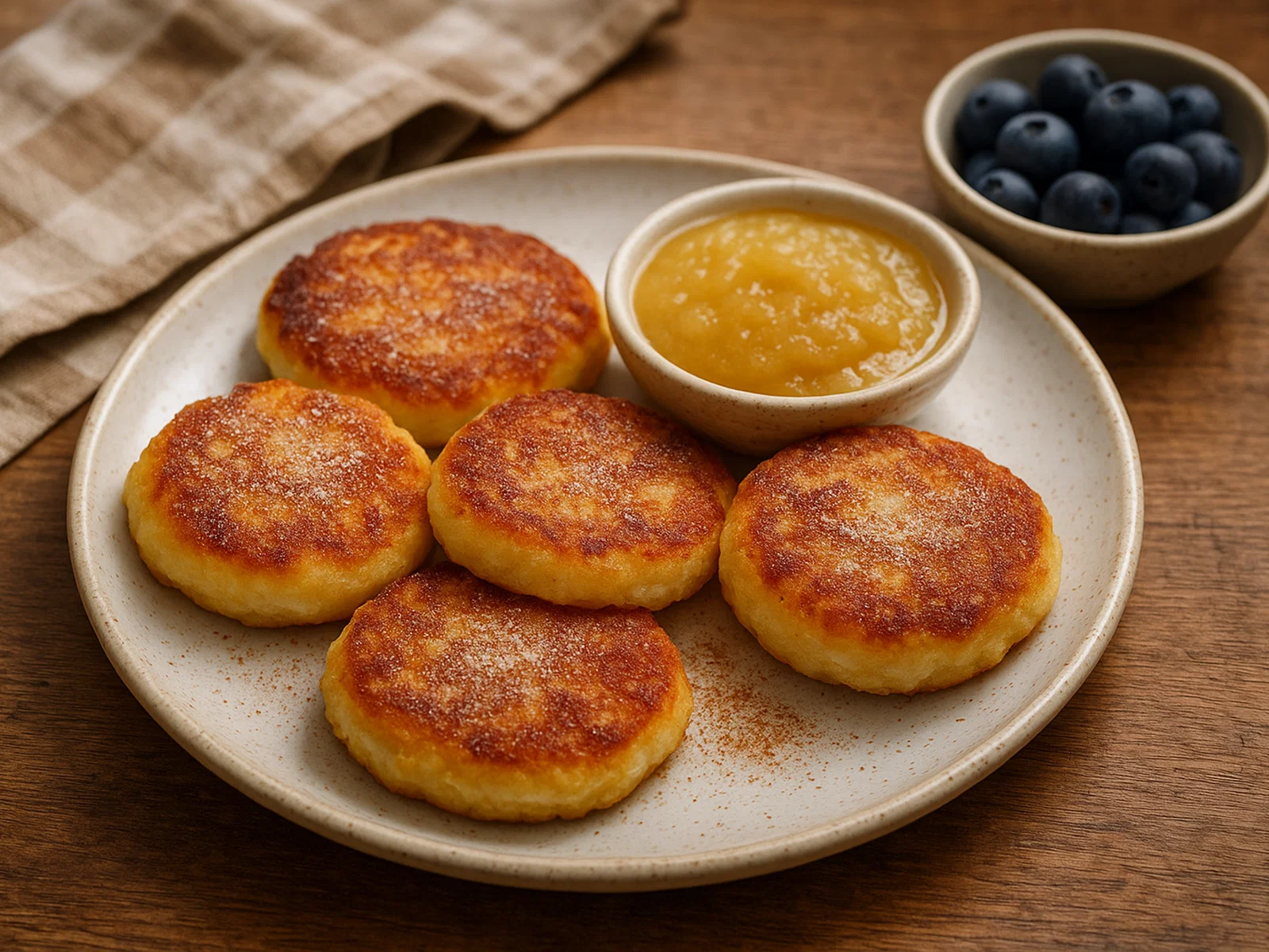 Sächsische Quarkkeulchen mit Kartoffeln