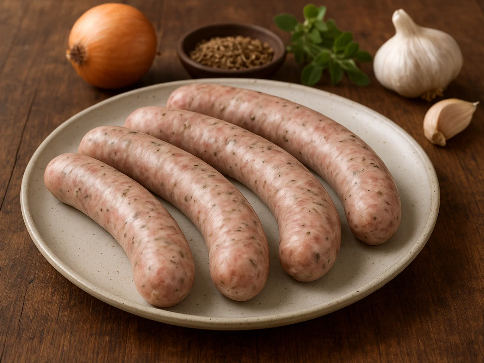 Thüringer Rostbratwurst (hausgemacht, grillfertig)