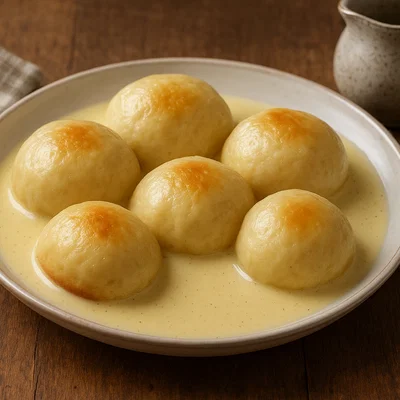 Dampfnudeln mit Vanillesoße