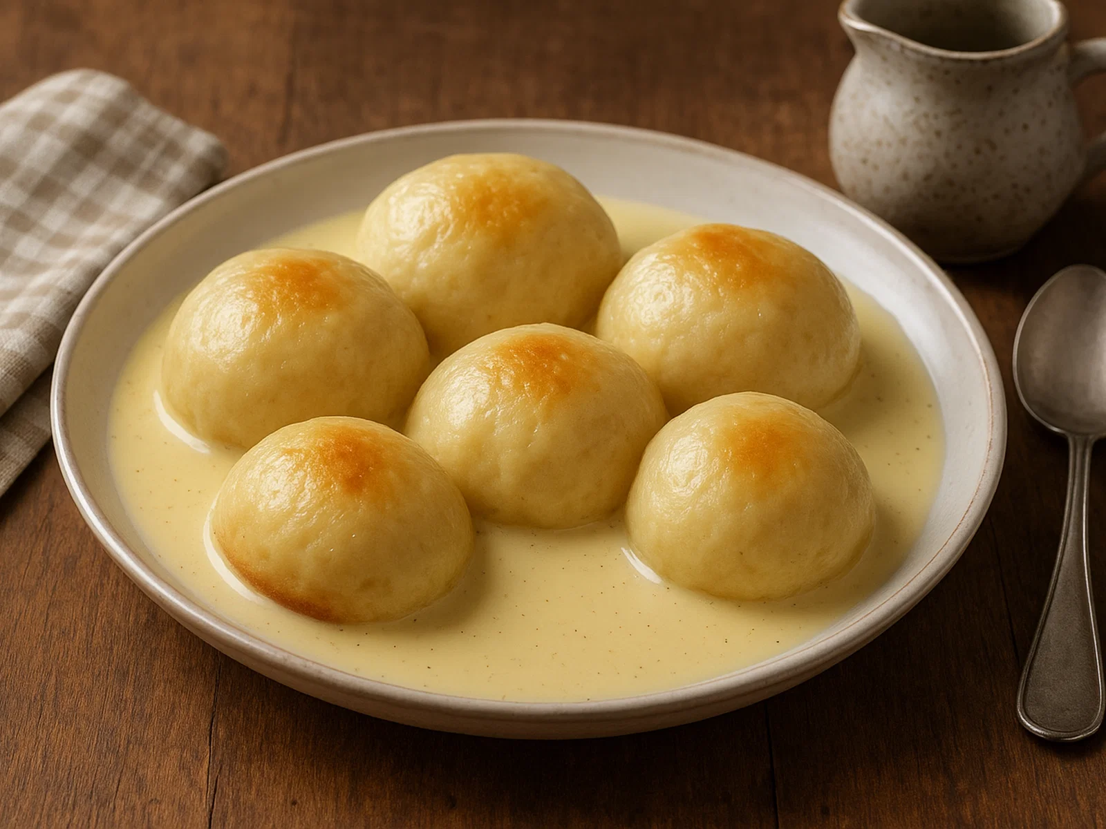 Dampfnudeln mit Vanillesoße