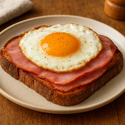 Strammer Max – Brot mit Spiegelei und Schinken