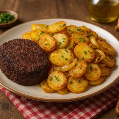 Knipp mit Bratkartoffeln