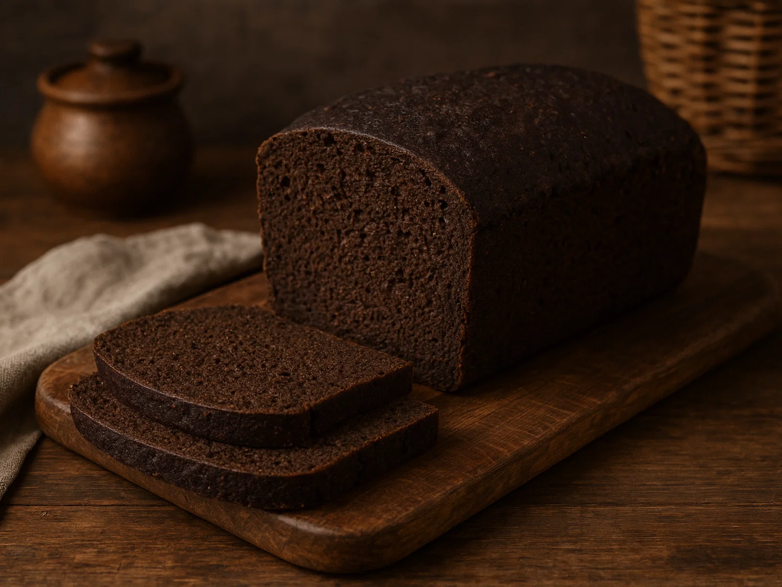 Pumpernickel – sehr dunkles, langgebackenes Roggenbrot
